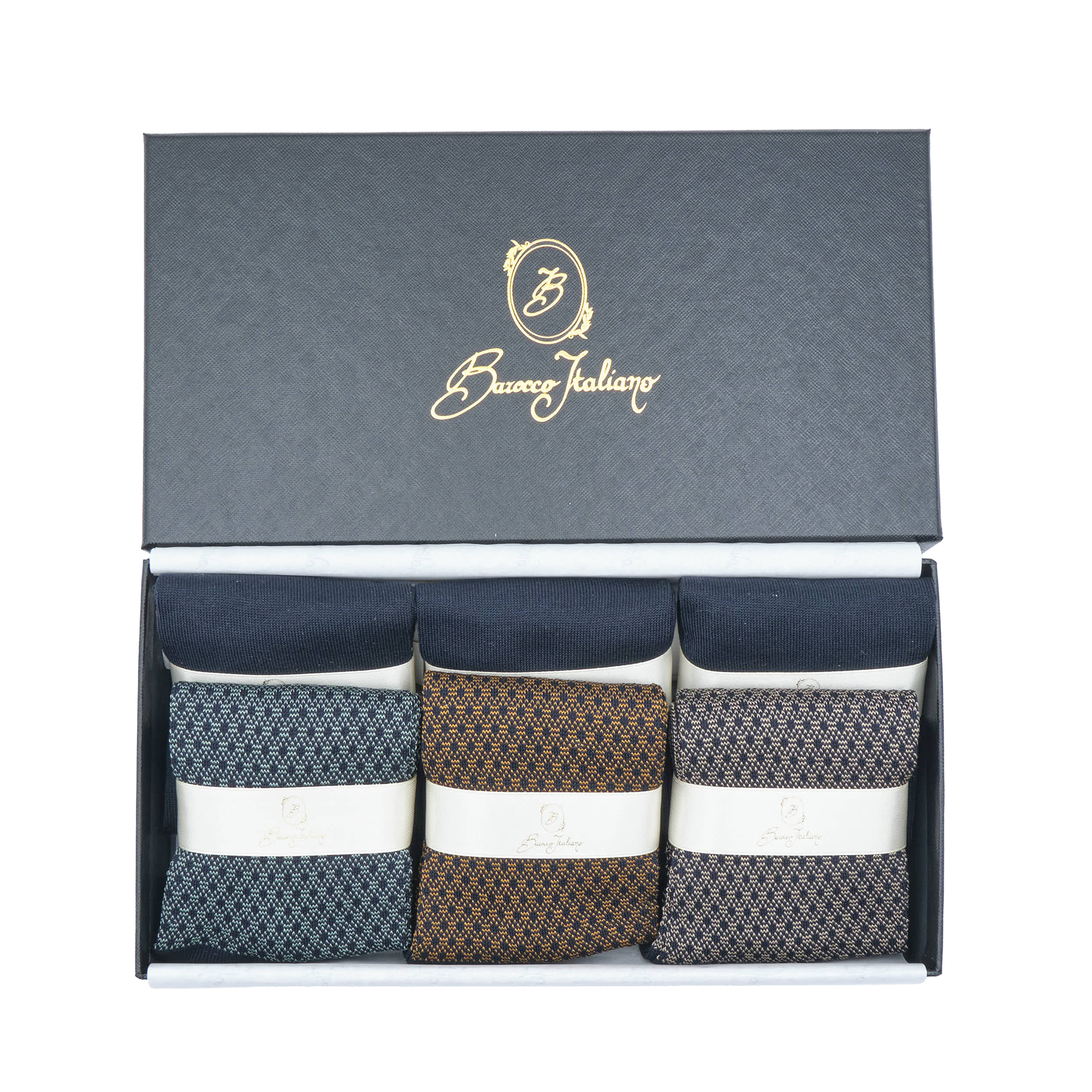 Prestige Box Contemporanea - Principe di Galles & Tinta Unita Blu