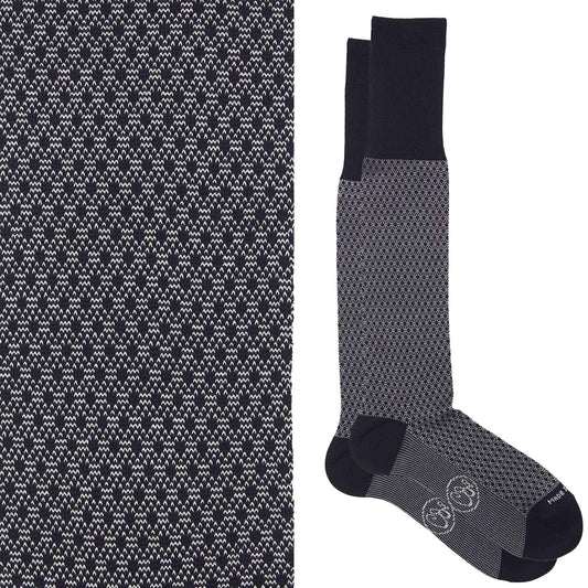 Box calza lunga cotone Filo di Scozia con polsino inglese e Cintura in morbida pelle - GRIGIO CENERE