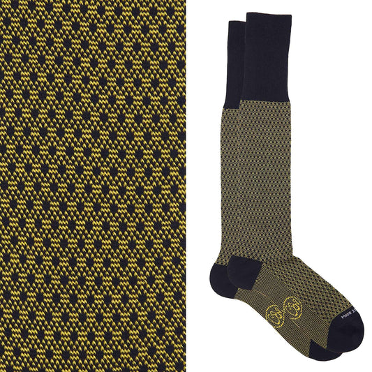 Box calza lunga cotone Filo di Scozia con polsino inglese - GIALLO SOLE