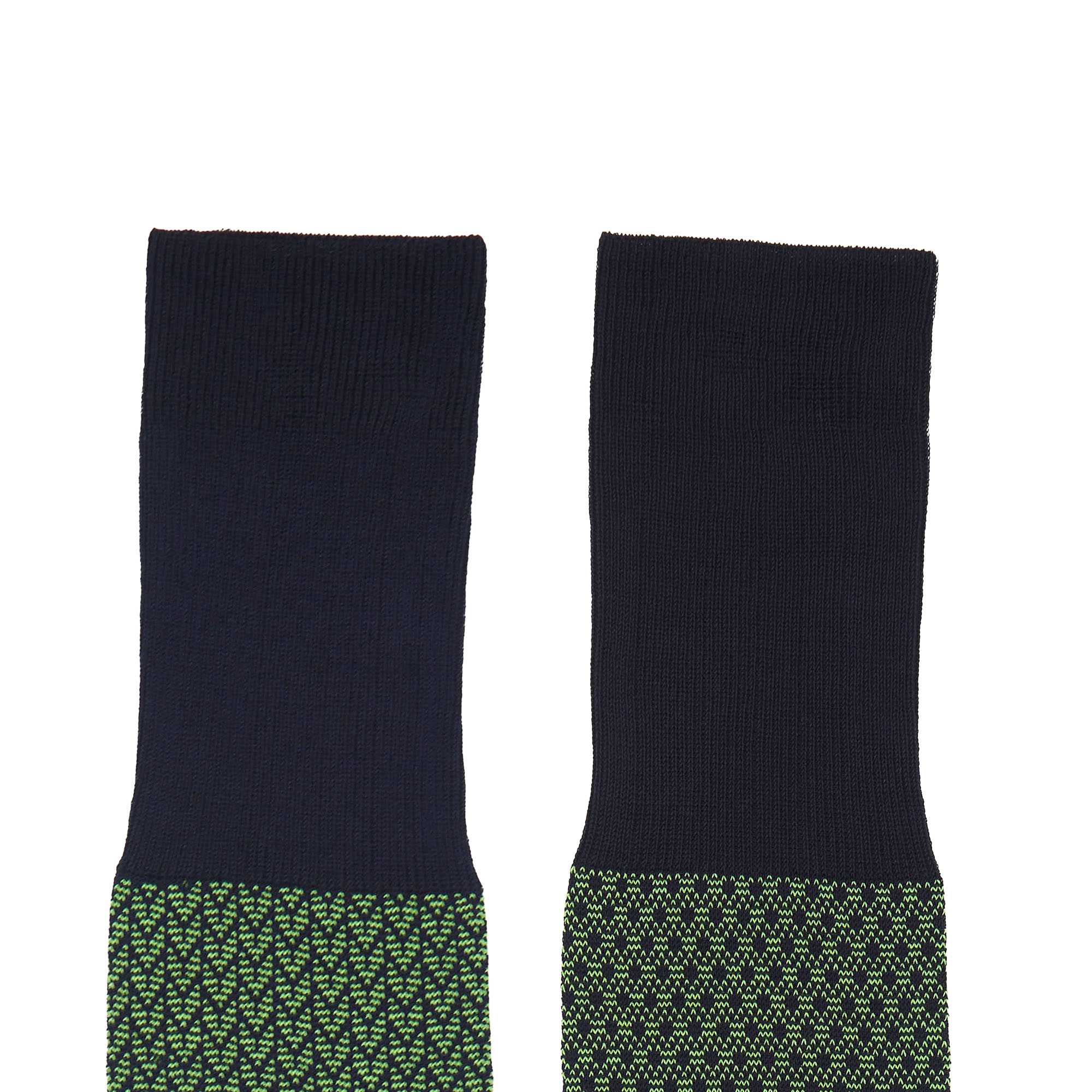 Calza lunga in Filo di Scozia Spigato - Verde Prato