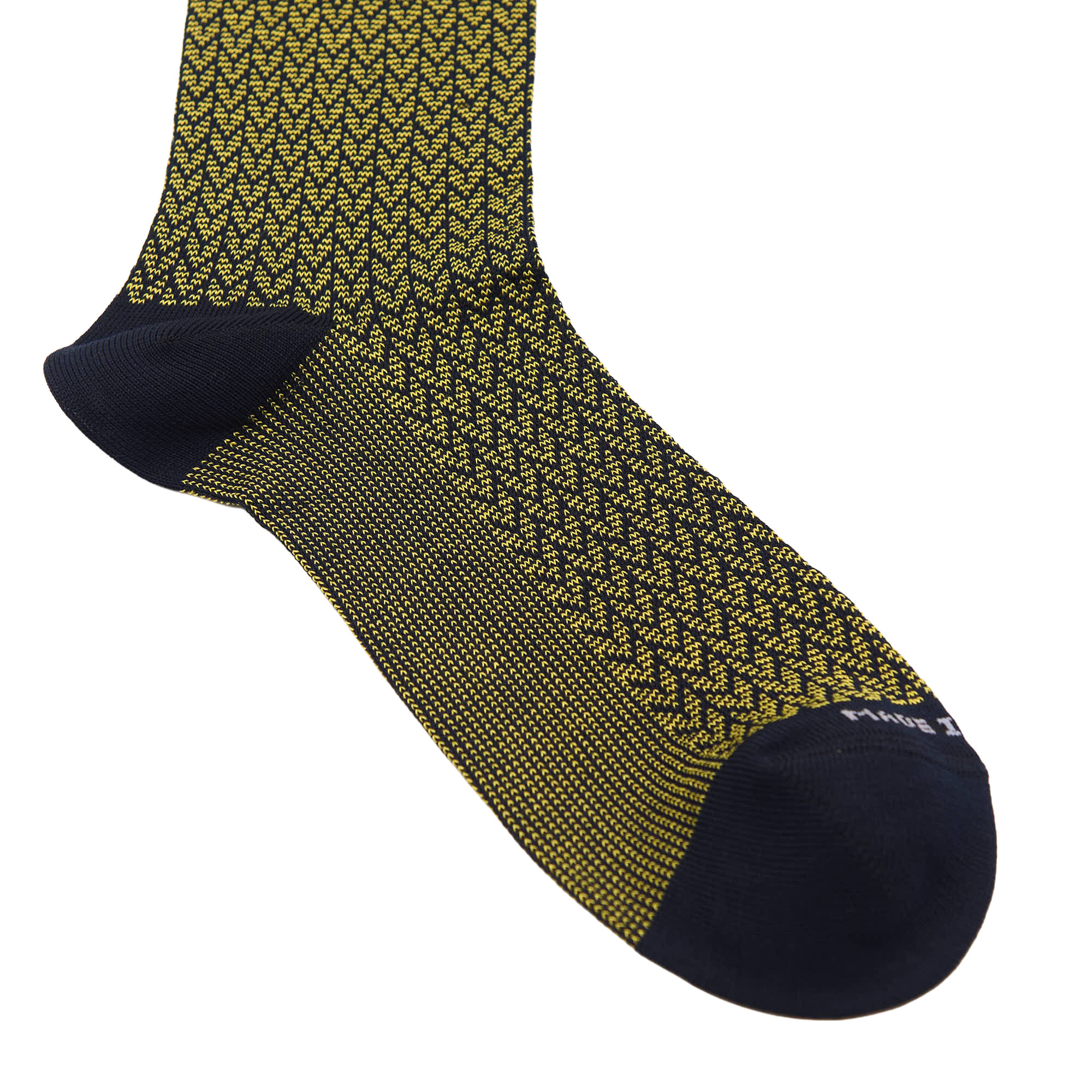 Calza lunga in Filo di Scozia Spigato - Giallo Sole
