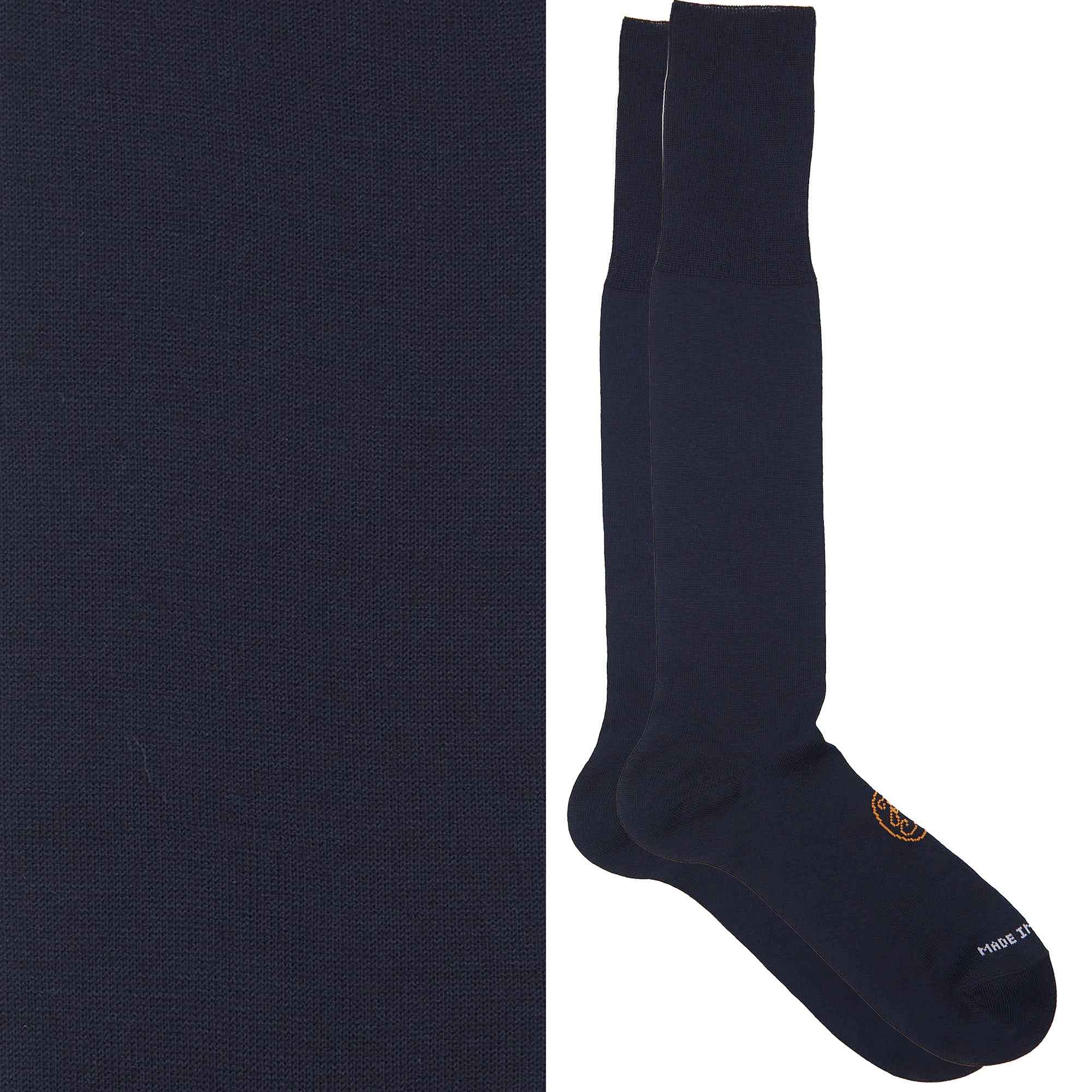 Box calza lunga cotone Filo di Scozia con polsino inglese - MARRONE ROVERE