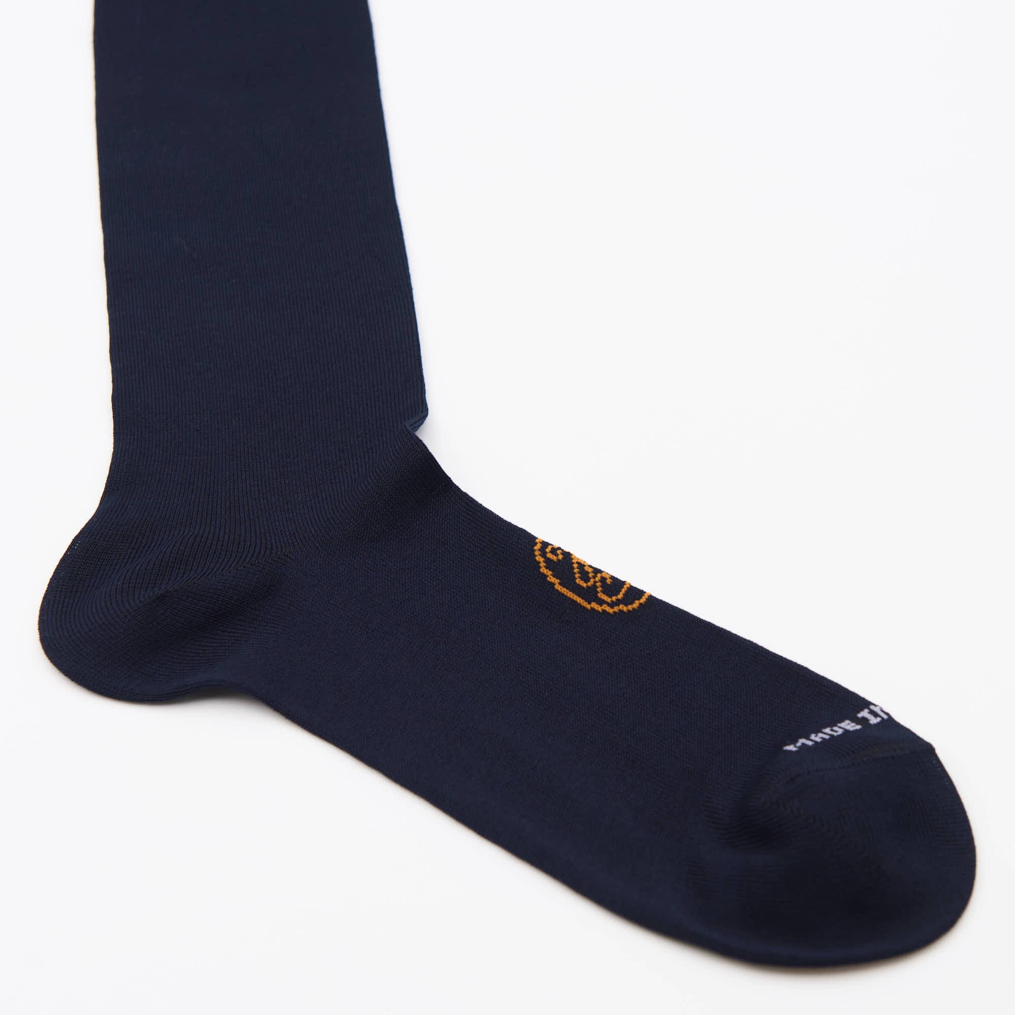 Box calza lunga cotone Filo di Scozia con polsino inglese - MARRONE ROVERE - Barocco Italiano