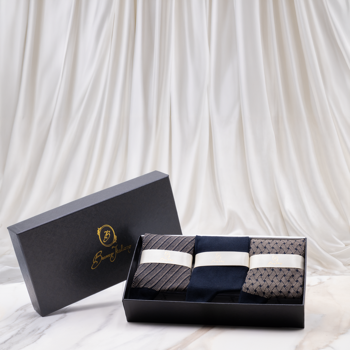 Essential Box - Intreccio Veneziano & Regimental - BEIGE DESERTO