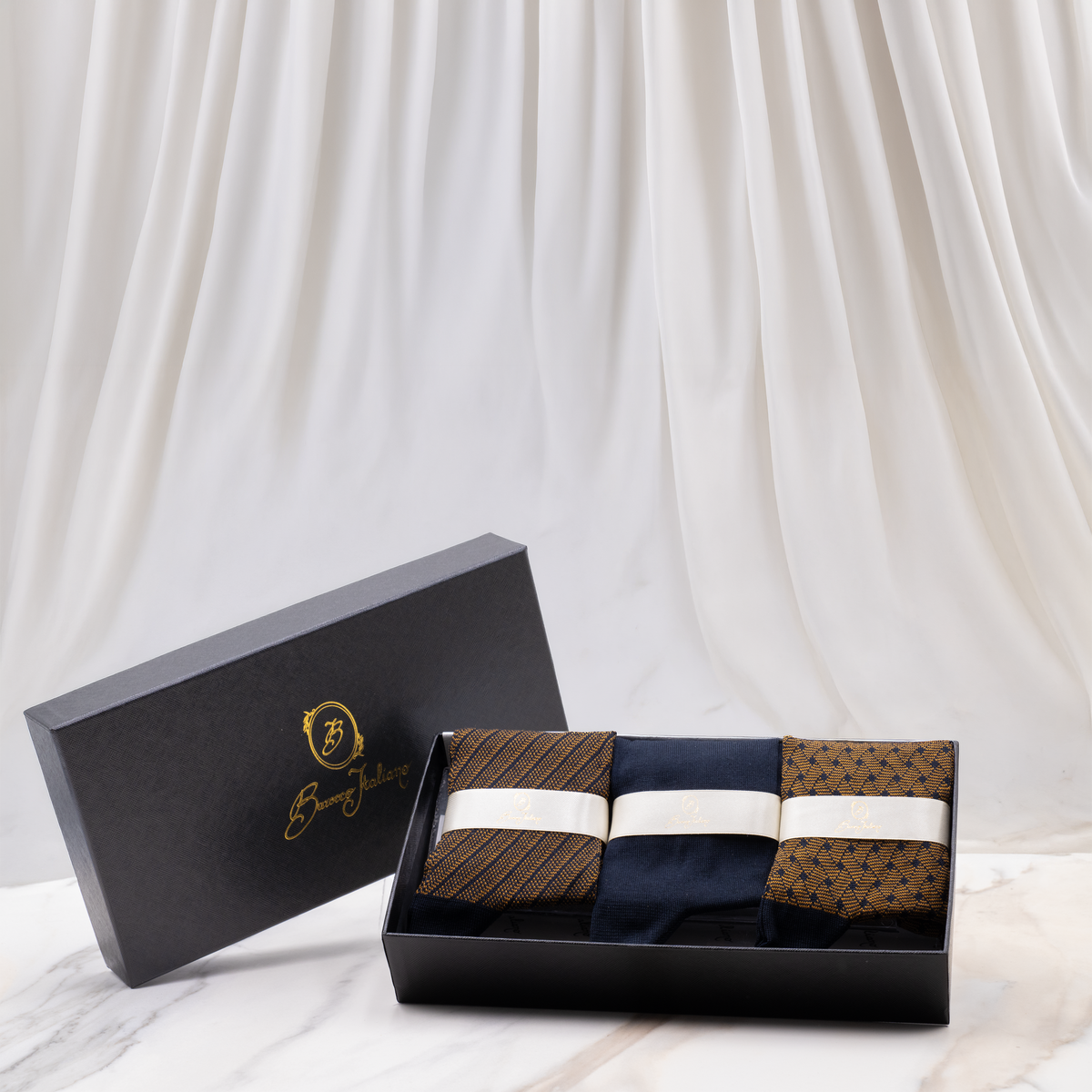 Essential Box - Intreccio Veneziano & Regimental - MARRONE ROVERE
