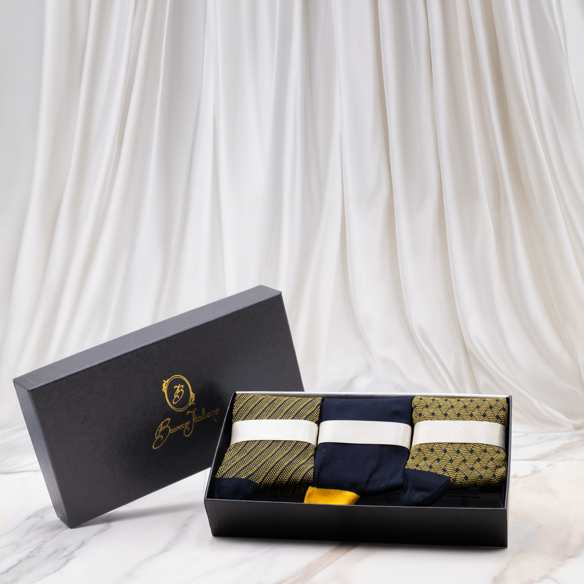 Essential Box - Intreccio Veneziano & Regimental - GIALLO SOLE