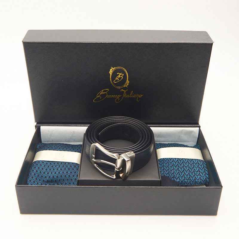 Box calza lunga cotone Filo di Scozia con polsino inglese e Cintura in morbida pelle - CELESTE SORGENTE