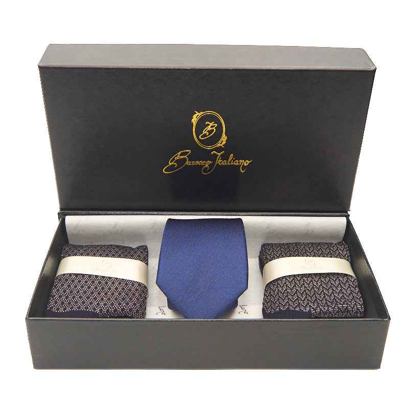 Box calza lunga cotone Filo di Scozia con polsino inglese e Cravatta in seta fatta a mano - GIALLO DESERTO