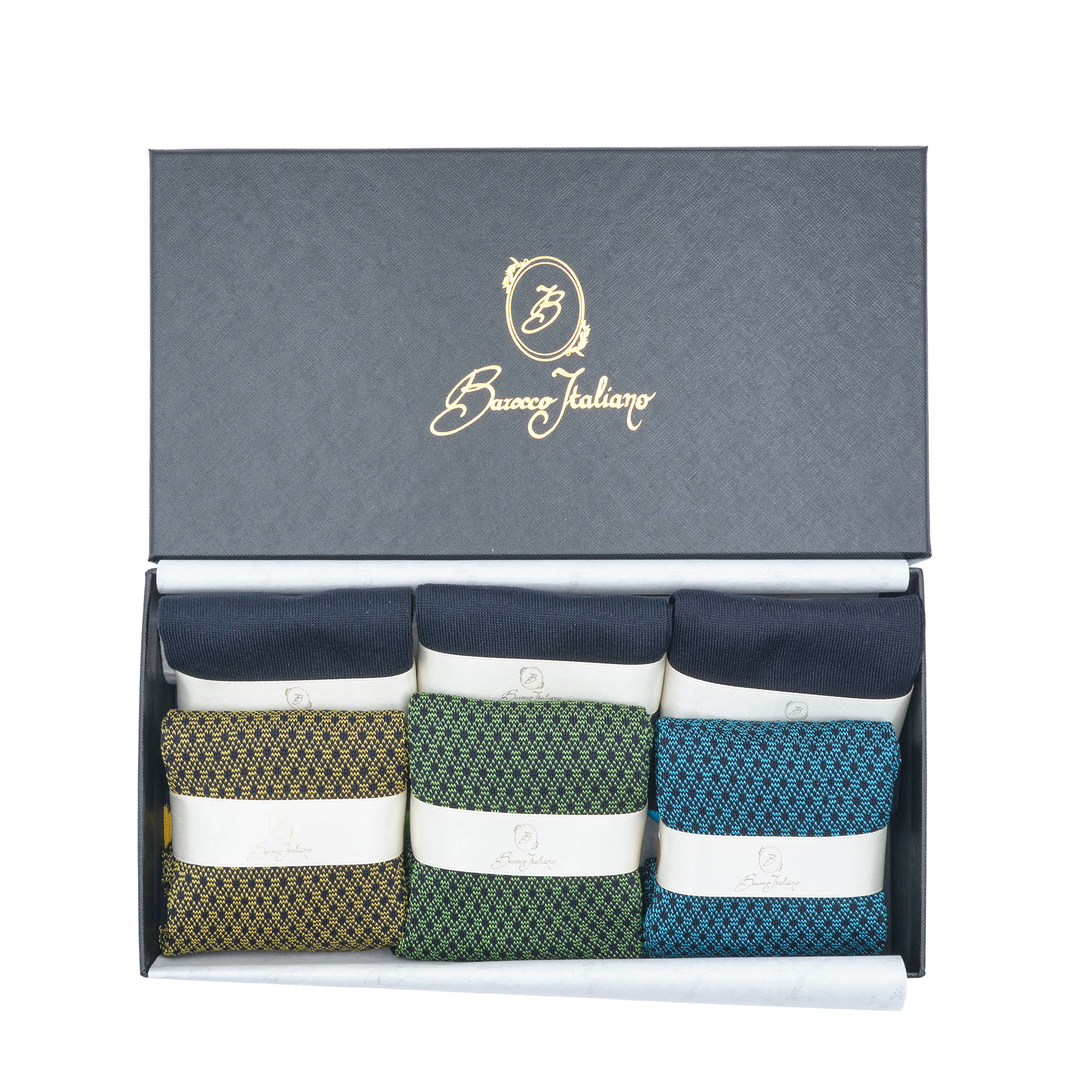 Prestige Box Eclettica - Principe di Galles & Tinta Unita Blu
