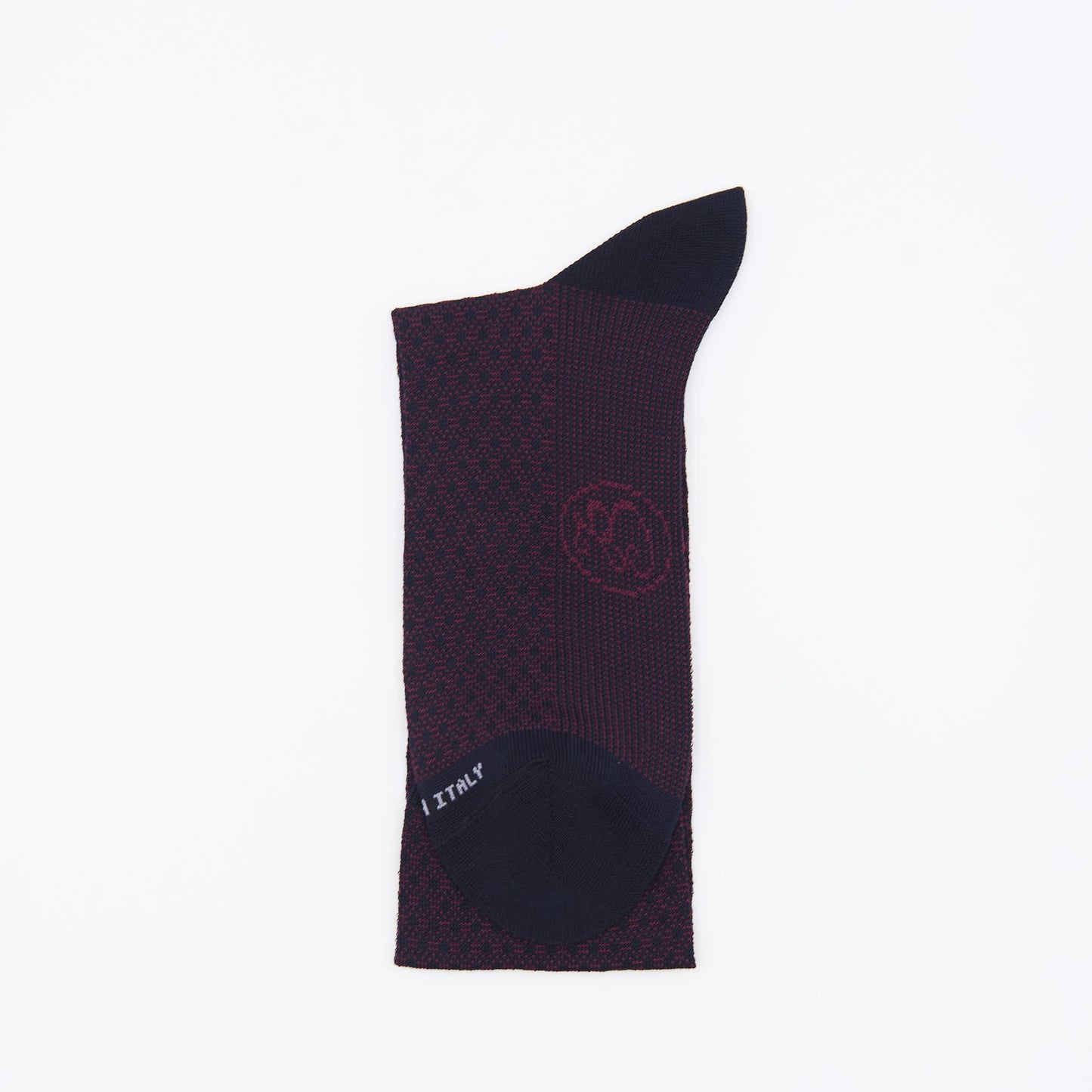 Box calza lunga cotone Filo di Scozia con polsino inglese - ROSSO BAROLO