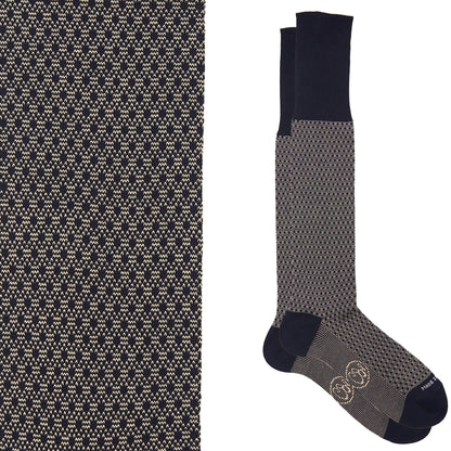 Box calza lunga cotone Filo di Scozia con polsino inglese e Cintura in morbida pelle - GIALLO DESERTO