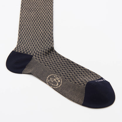 Box calza lunga cotone Filo di Scozia con polsino inglese - GIALLO DESERTO