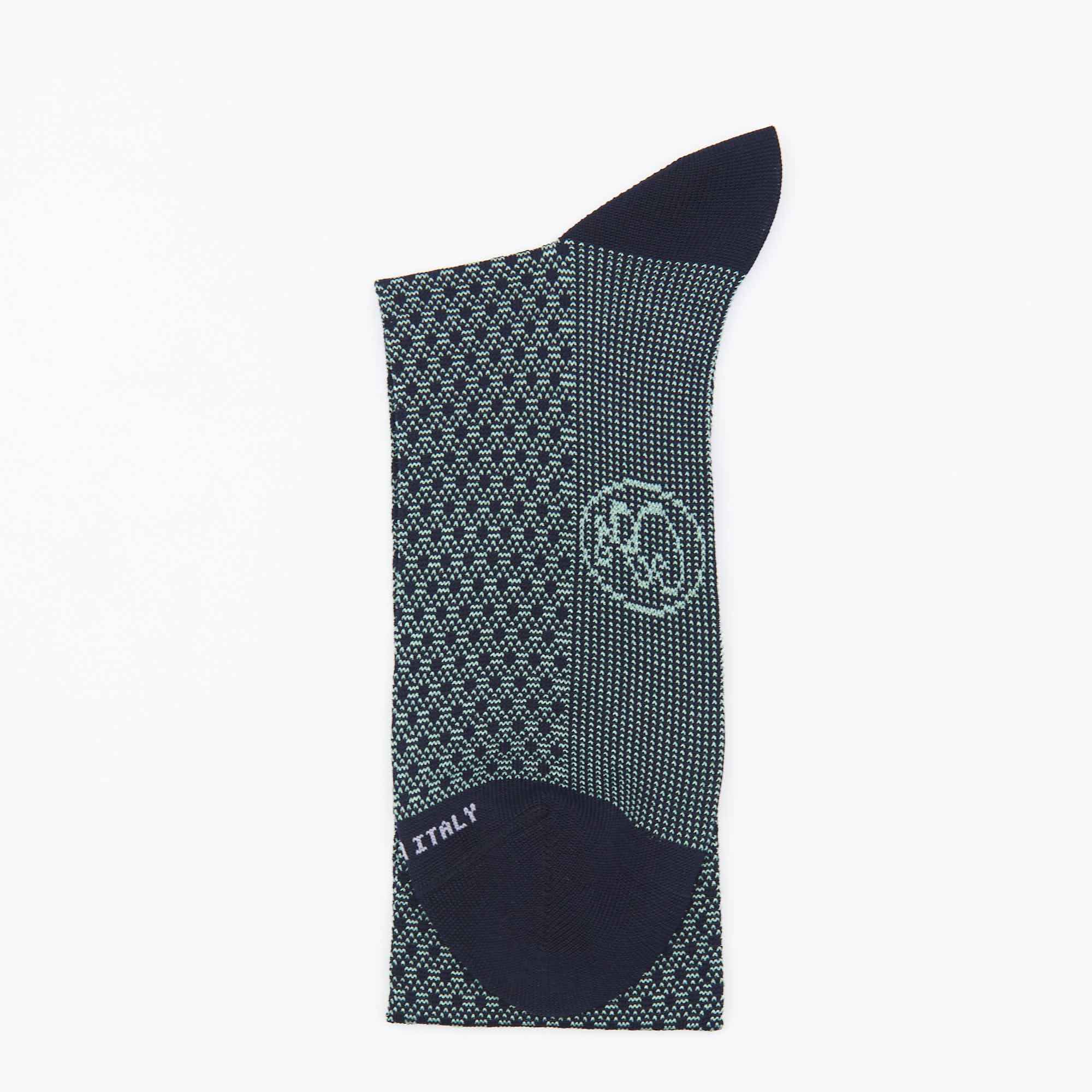 Box calza lunga cotone Filo di Scozia con polsino inglese - VERDE CHIARO MENTA