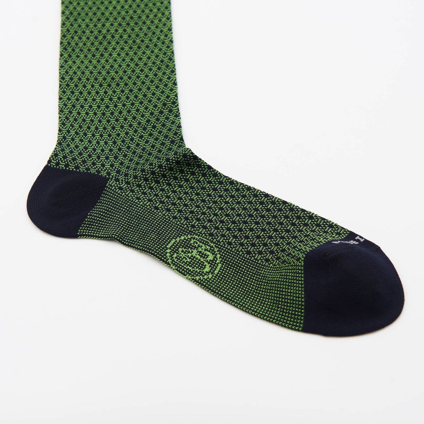 Box 6 paia colorate calza lunga Filo di Scozia Spigato e Principe di Galles con polsino inglese - Giallo SOLE Verde PRATO Celeste SORGENTE