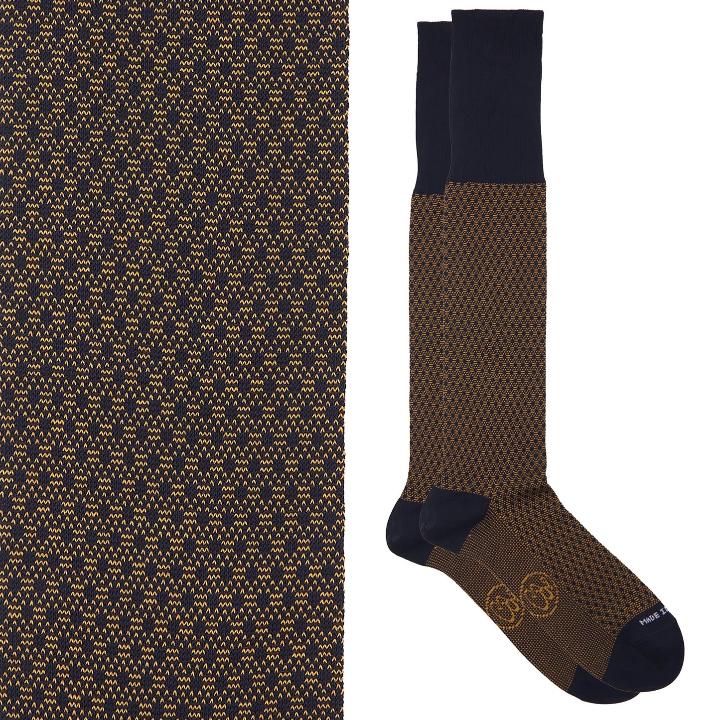 Box calza lunga cotone Filo di Scozia con polsino inglese - MARRONE ROVERE