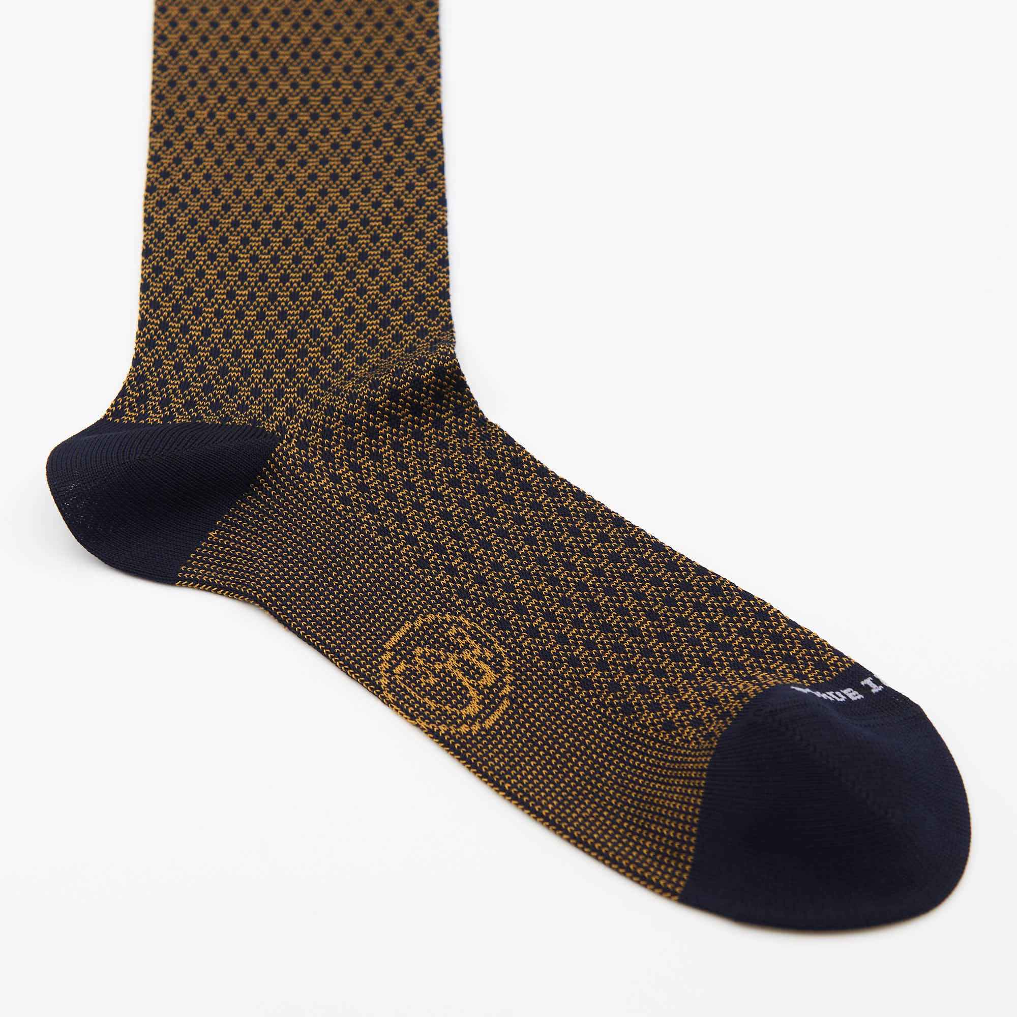 Box calza lunga cotone Filo di Scozia con polsino inglese - MARRONE ROVERE