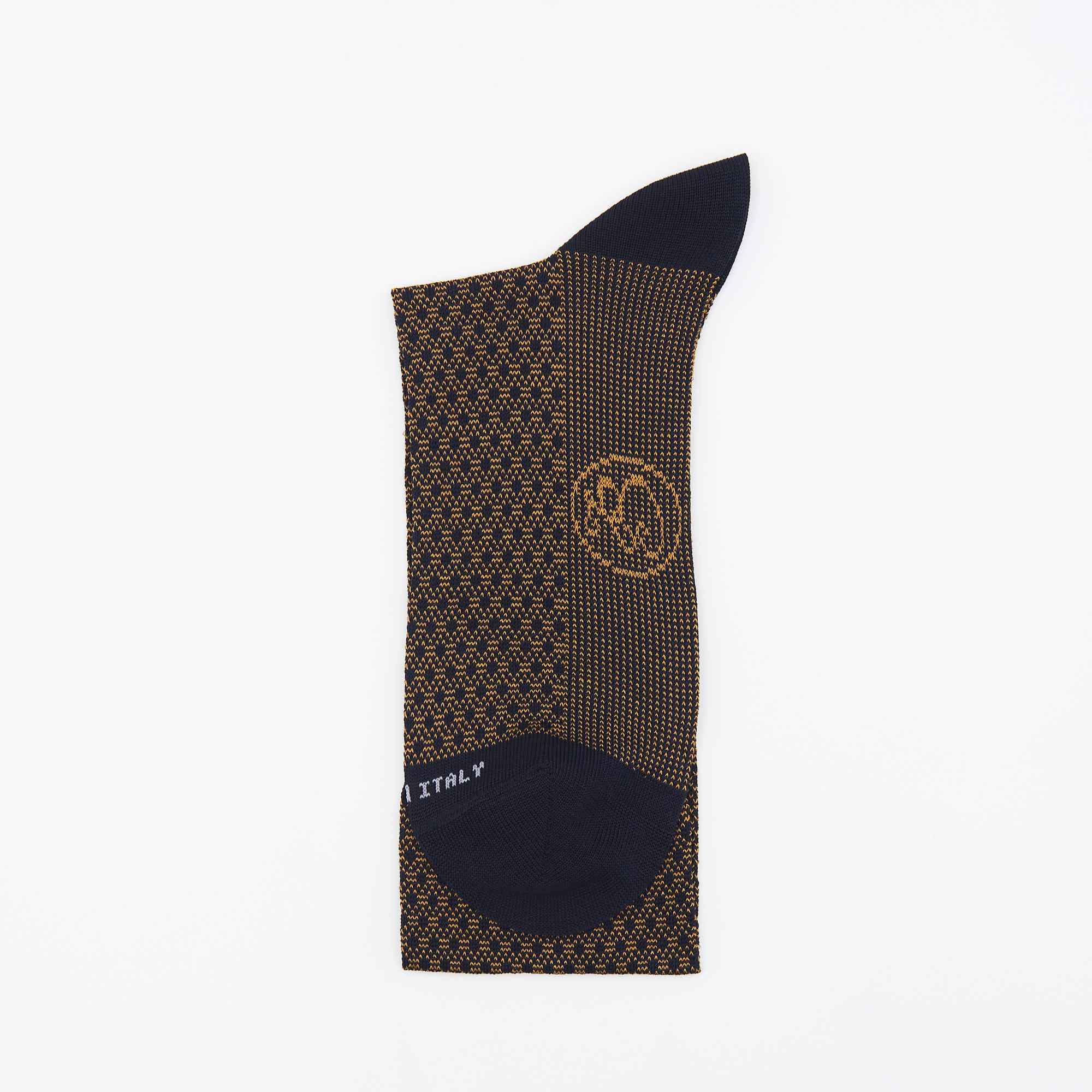 Box calza lunga cotone Filo di Scozia con polsino inglese - MARRONE ROVERE