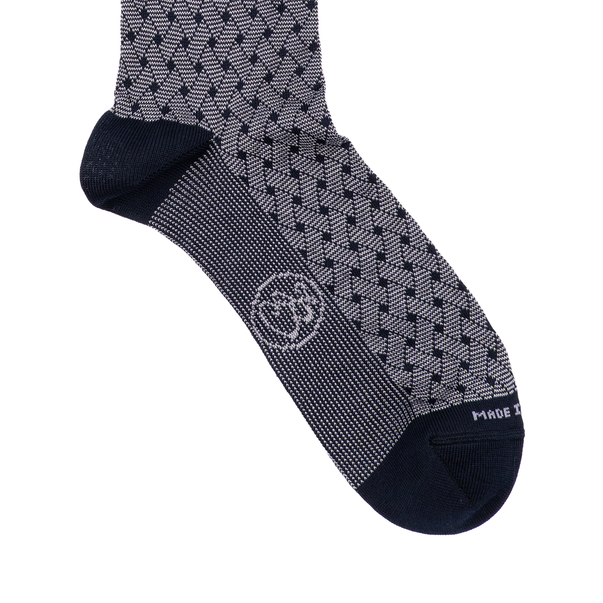 Calza lunga in Filo di Scozia Intreccio Veneziano - Grigio Cenere