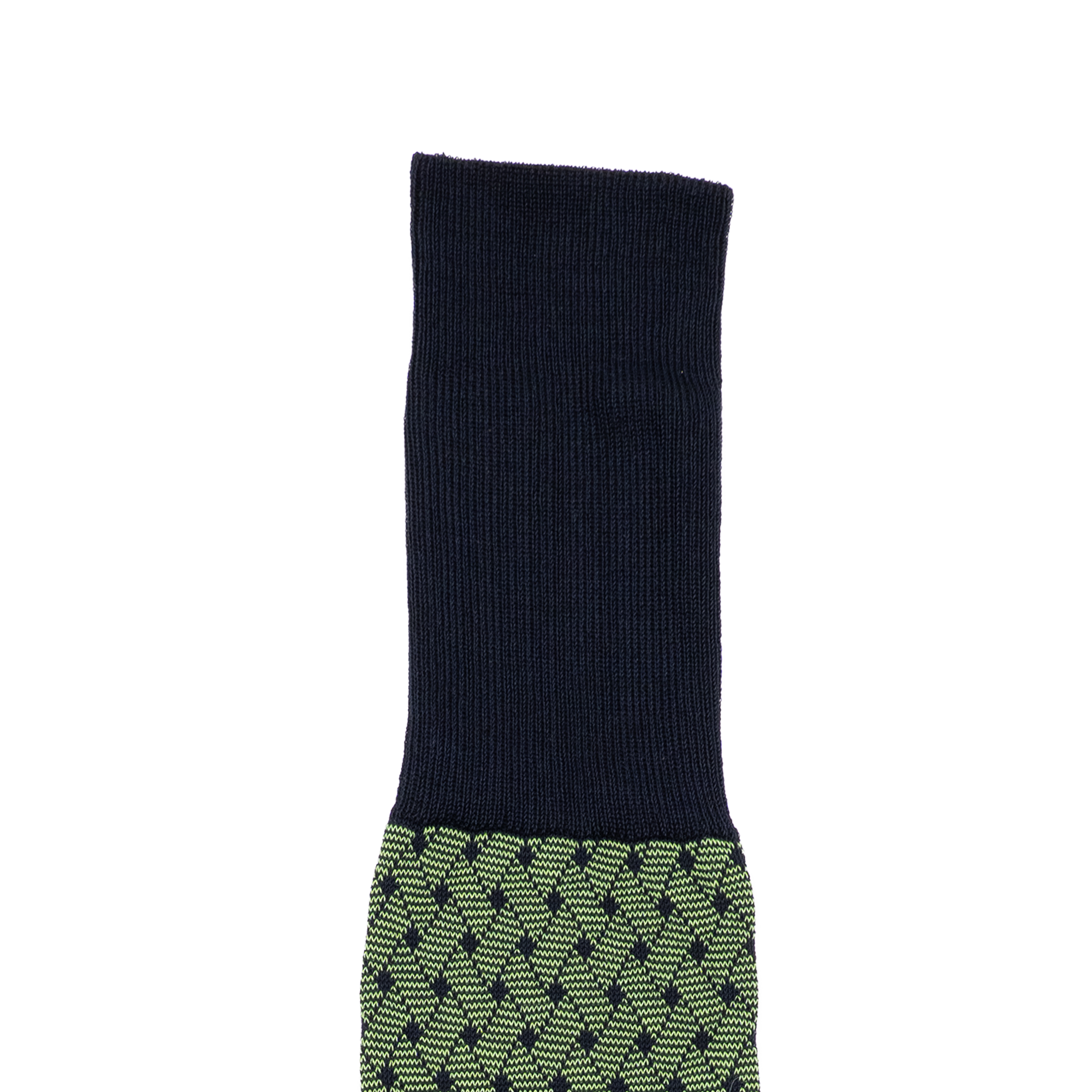 Calza lunga in Filo di Scozia Intreccio Veneziano - Verde Prato