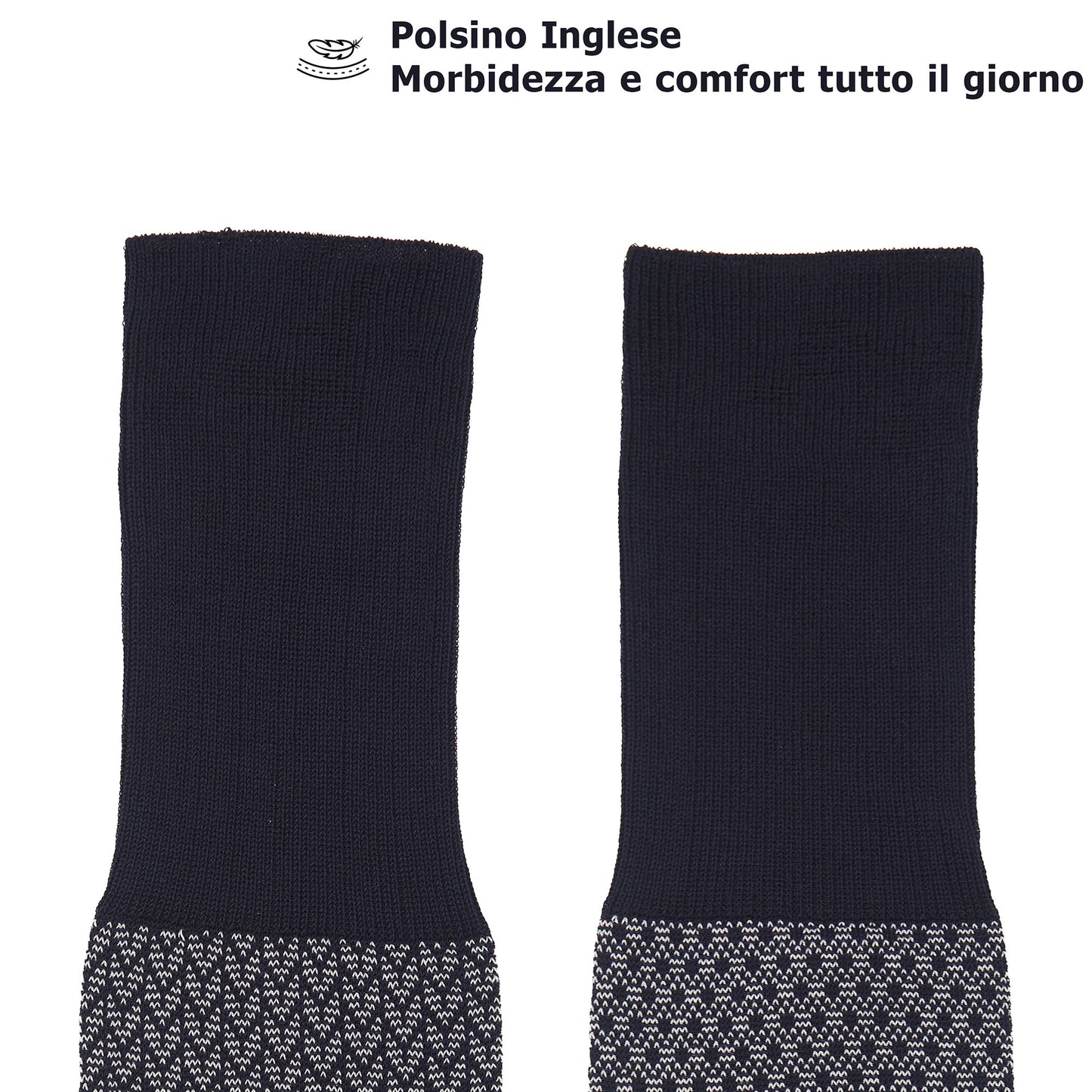 Box calza lunga cotone Filo di Scozia con polsino inglese e Cintura in morbida pelle - GRIGIO CENERE