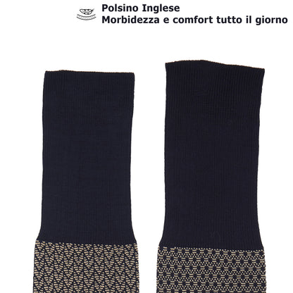 Box calza lunga cotone Filo di Scozia con polsino inglese - GIALLO DESERTO