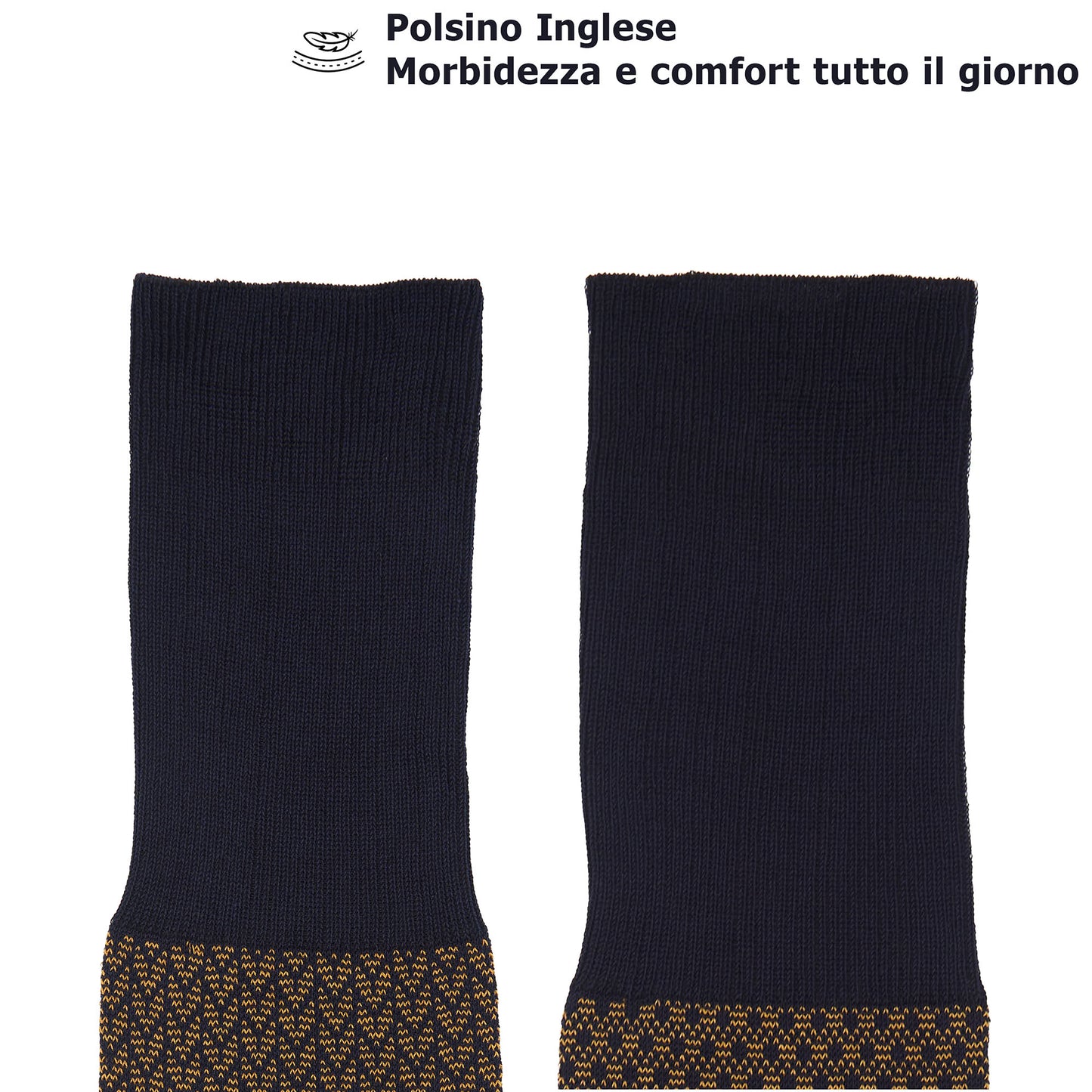 Box calza lunga cotone Filo di Scozia con polsino inglese e Cintura in morbida pelle - MARRONE ROVERE