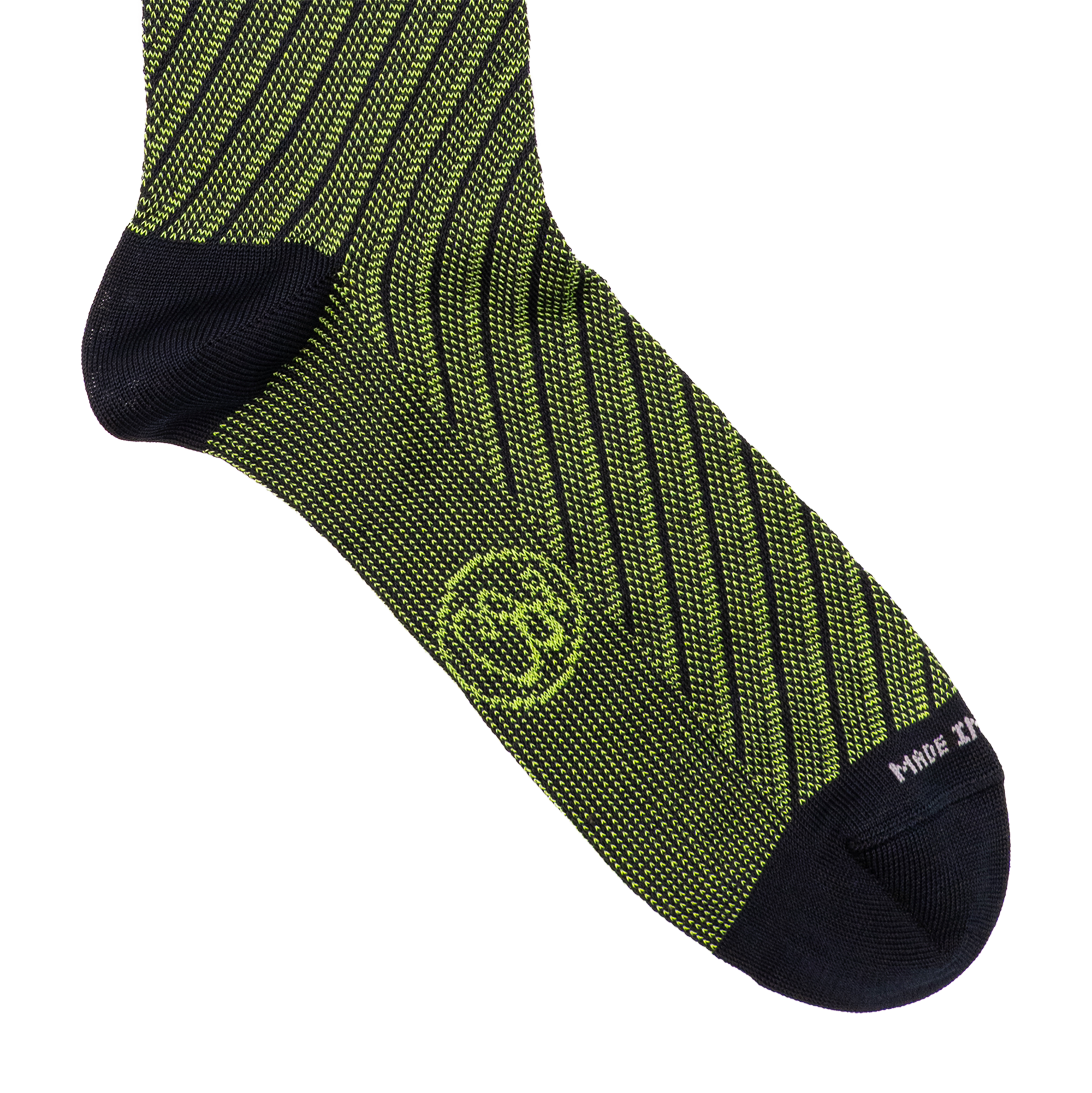 Calza uomo in Filo di Scozia Regimental - Verde Prato