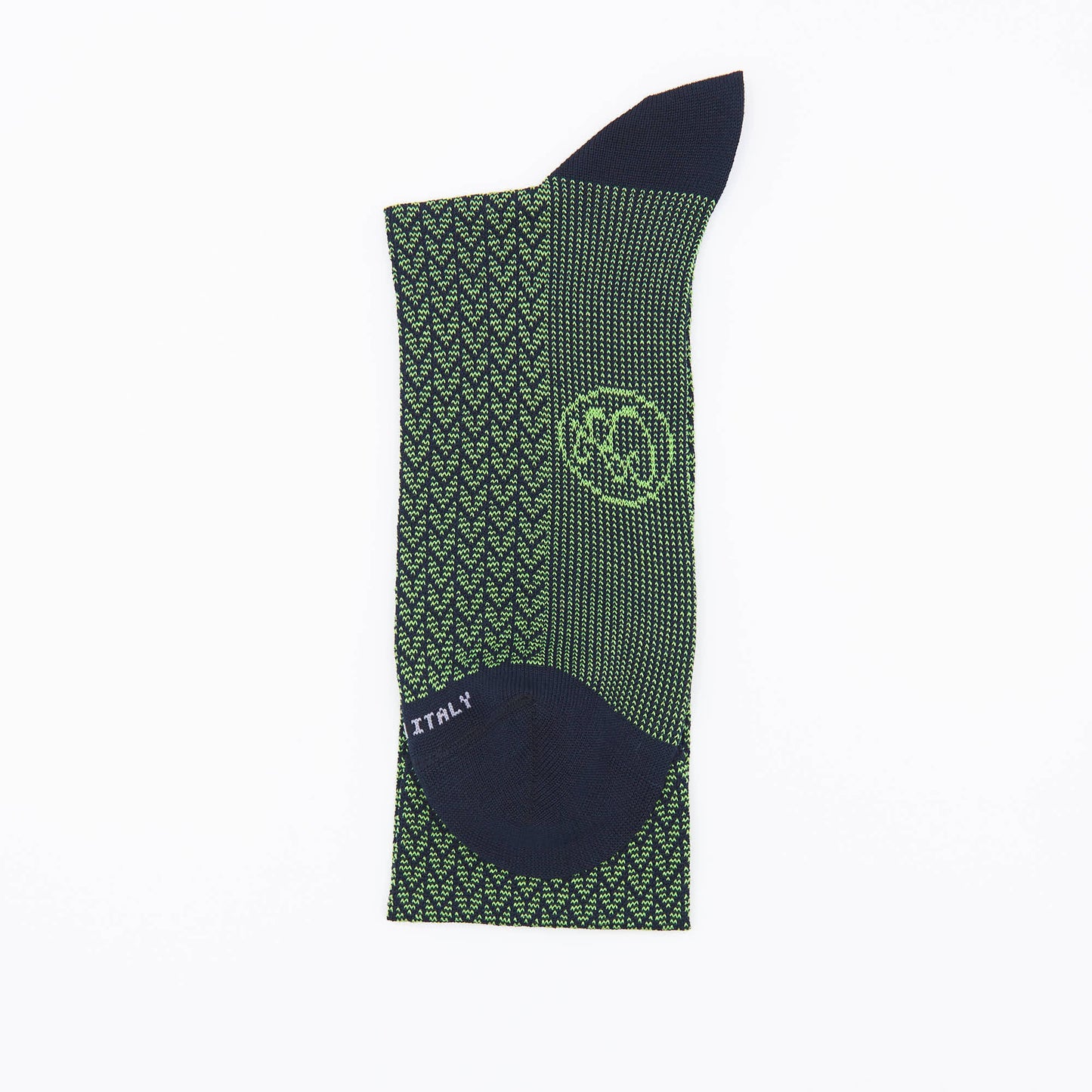 Box 6 paia colorate calza lunga Filo di Scozia Spigato e Principe di Galles con polsino inglese - Giallo SOLE Verde PRATO Celeste SORGENTE