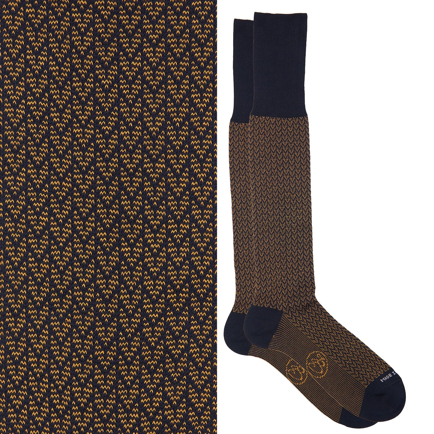 Box calza lunga cotone Filo di Scozia con polsino inglese - MARRONE ROVERE