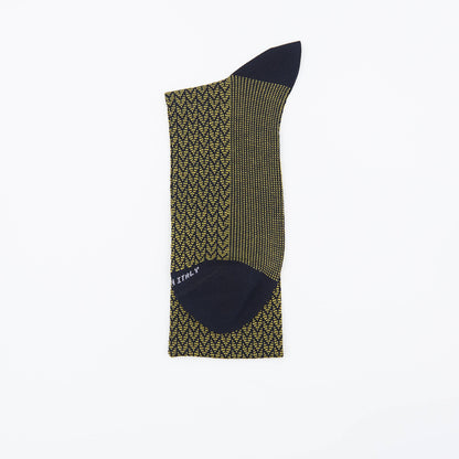 Box 6 paia colorate calza lunga Filo di Scozia Spigato e Principe di Galles con polsino inglese - Giallo SOLE Verde PRATO Celeste SORGENTE