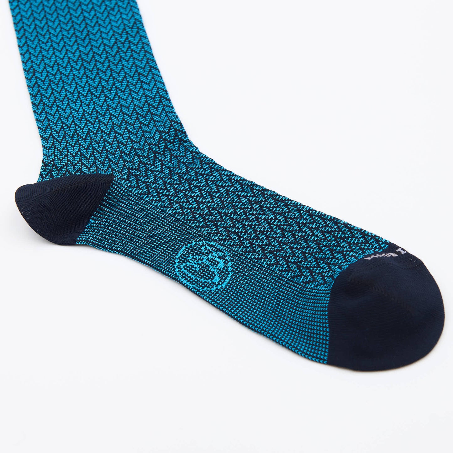 Box calza lunga cotone Filo di Scozia con polsino inglese - CELESTE SORGENTE