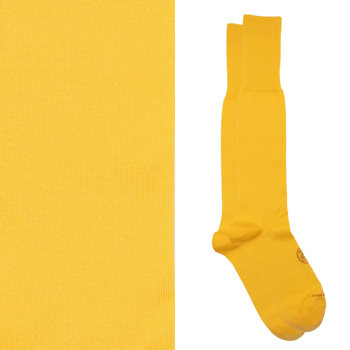 Calza uomo in Filo di Scozia Tinta unita "Le Cromie"  - Sole