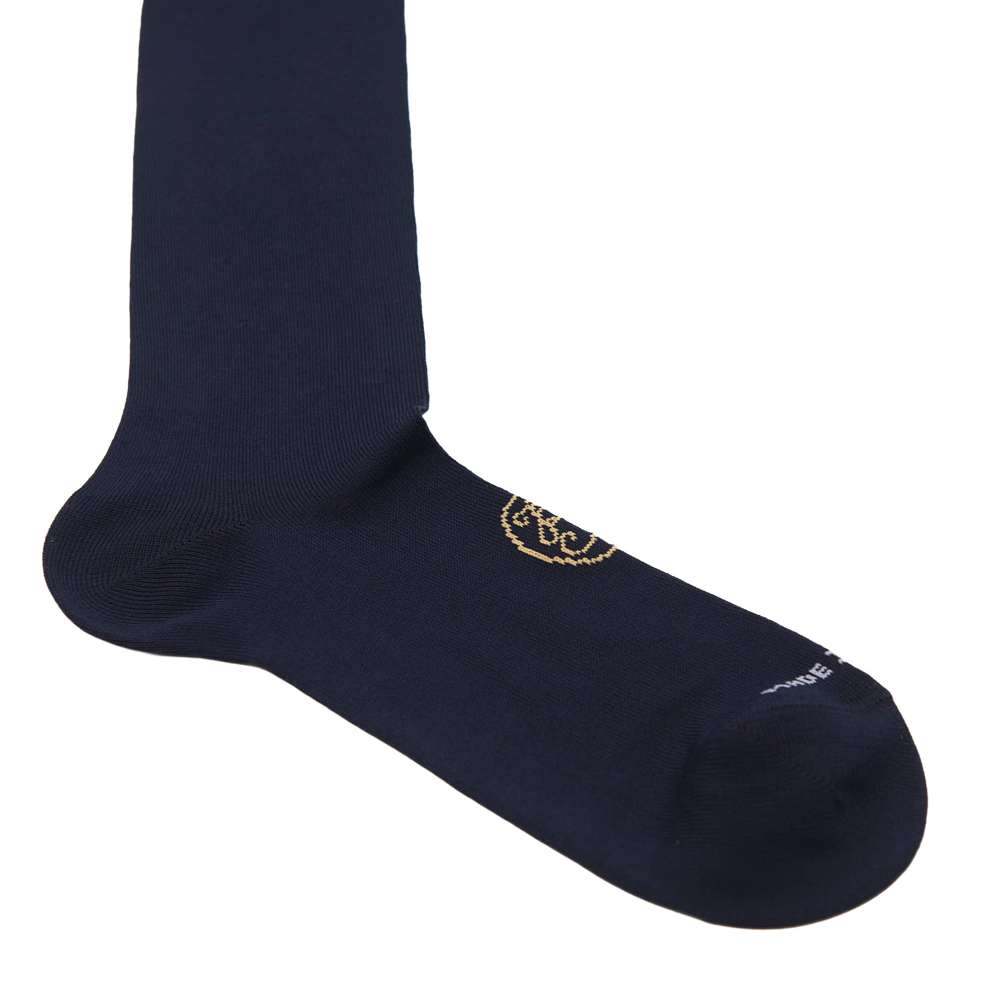Calza uomo in Filo di Scozia Tinta unita Blu - BEIGE DESERTO