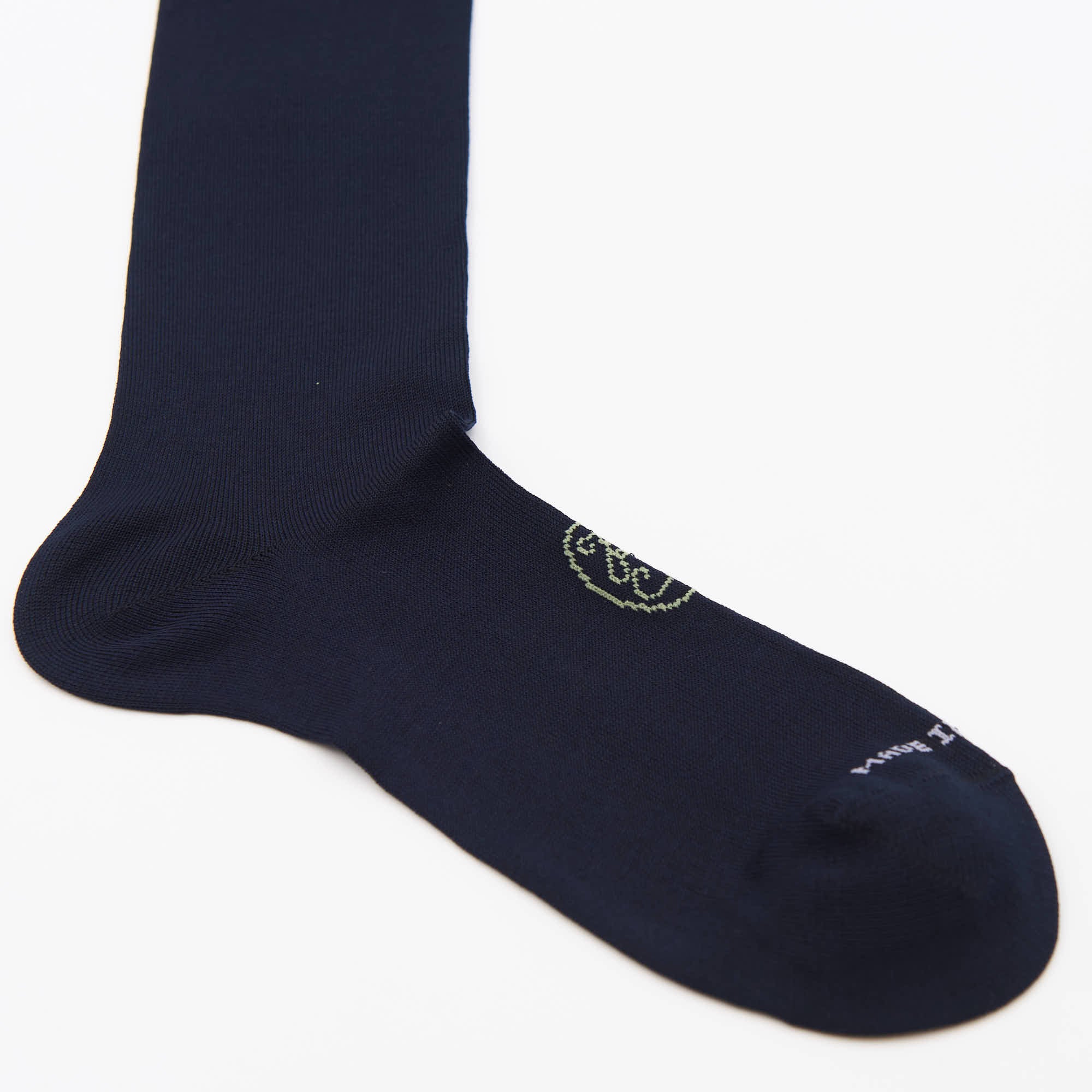 Box calza lunga cotone Filo di Scozia con polsino inglese - VERDE CHIARO MENTA - Barocco Italiano