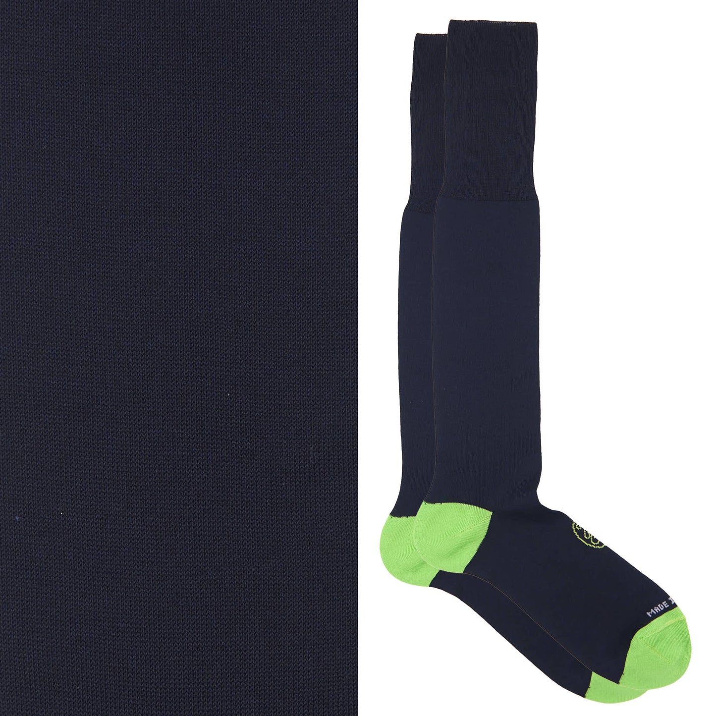 Box calza lunga cotone Filo di Scozia con polsino inglese - VERDE PRATO