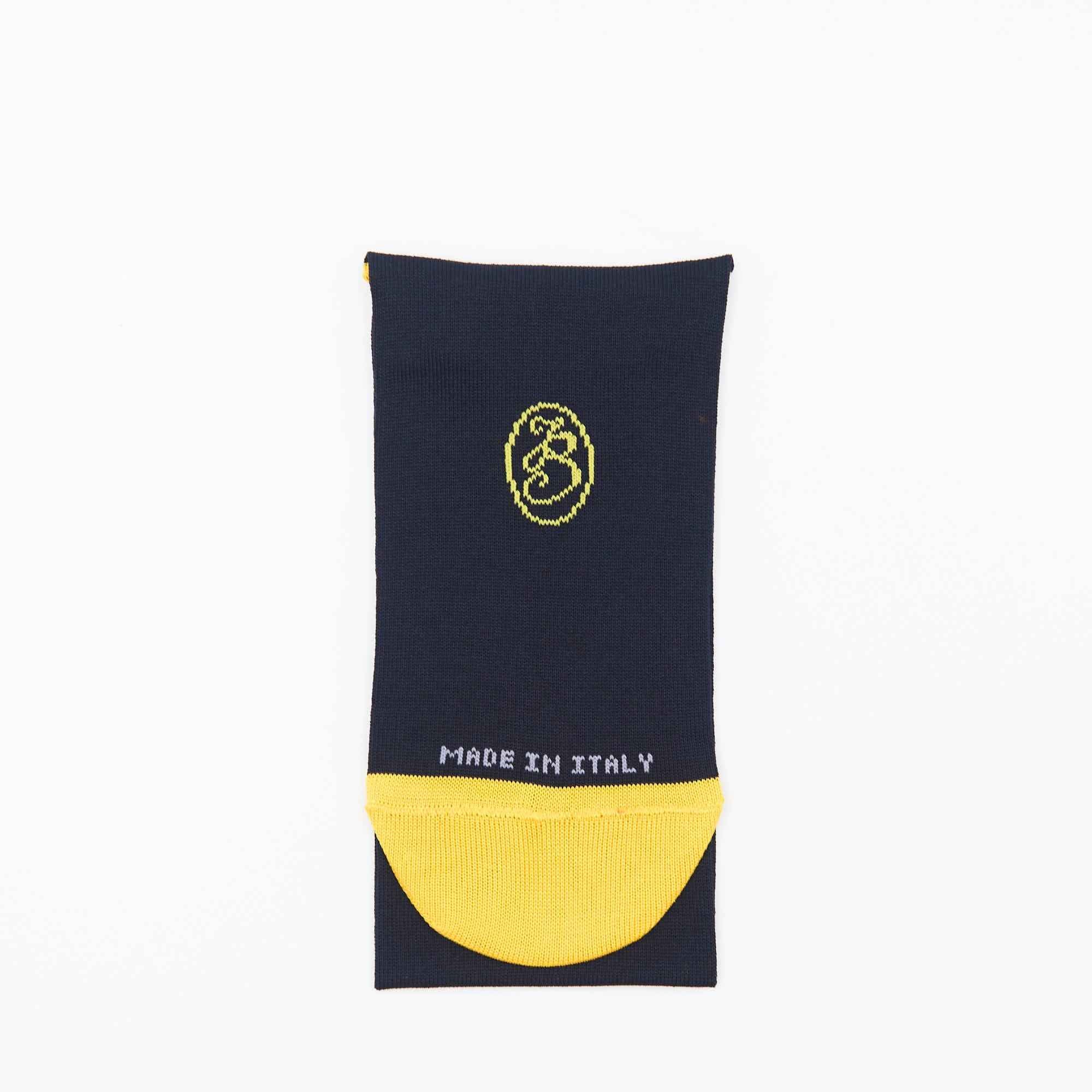 Box calza lunga cotone Filo di Scozia con polsino inglese - GIALLO SOLE