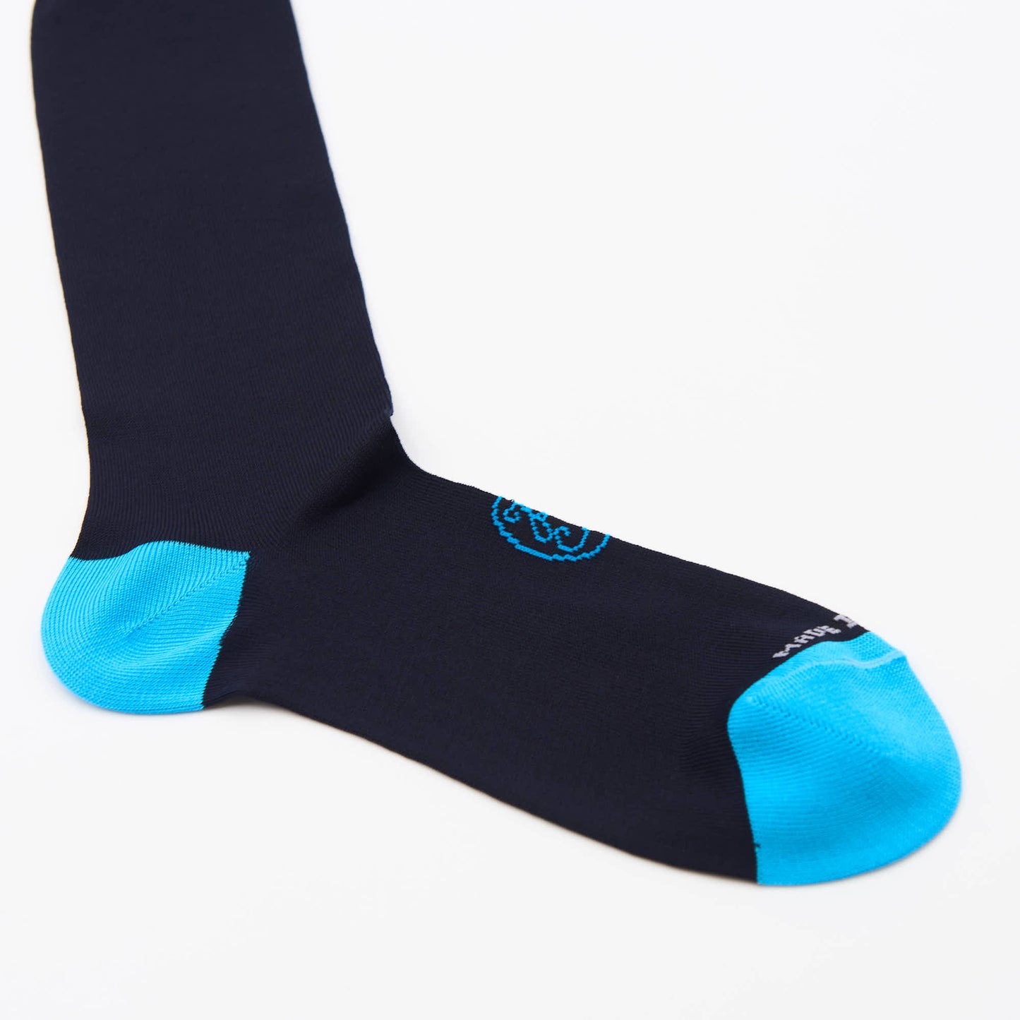 Box calza lunga cotone Filo di Scozia con polsino inglese - CELESTE SORGENTE