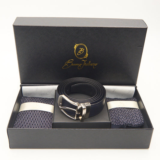 Box calza lunga cotone Filo di Scozia con polsino inglese e Cintura in morbida pelle - GRIGIO CENERE