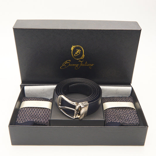 Box calza lunga cotone Filo di Scozia con polsino inglese e Cintura in morbida pelle - GIALLO DESERTO