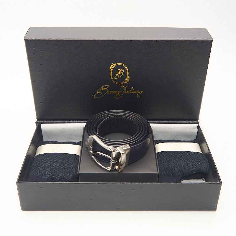 Box calza lunga cotone Filo di Scozia con polsino inglese e Cintura in morbida pelle - VERDE SCURO LARICE