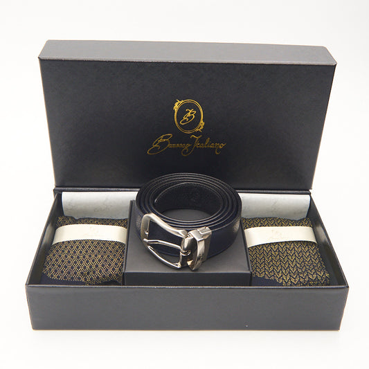 Box calza lunga cotone Filo di Scozia con polsino inglese e Cintura in morbida pelle - GIALLO SOLE