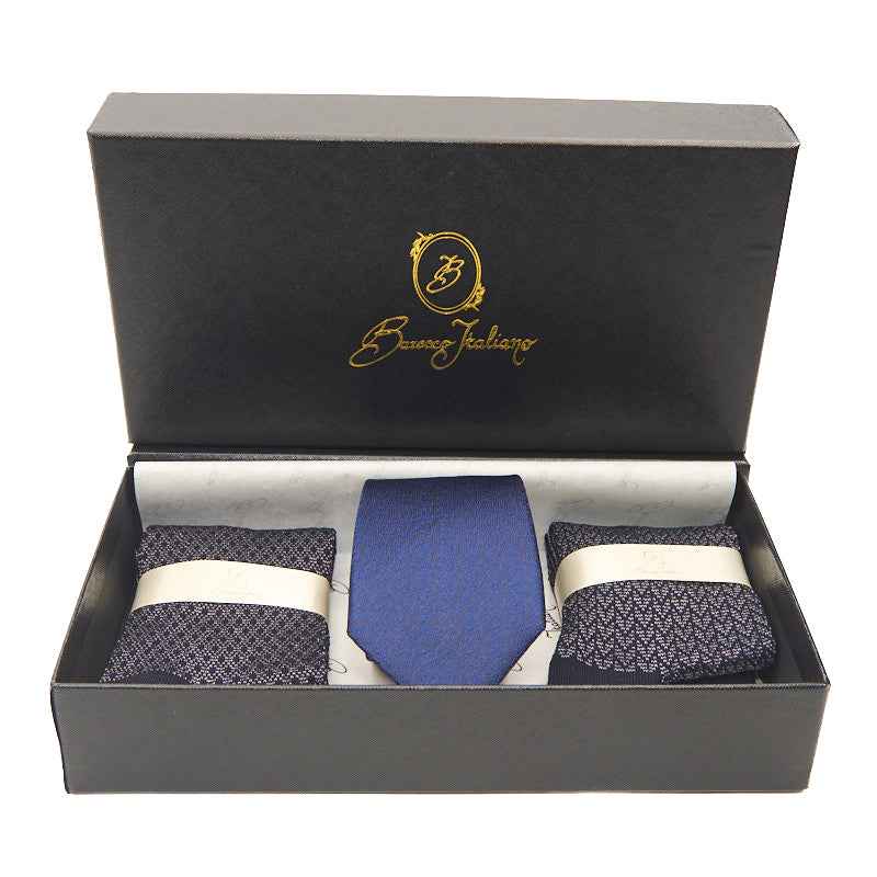 Box calza lunga cotone Filo di Scozia con polsino inglese e Cravatta in seta fatta a mano - GRIGIO CENERE