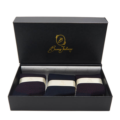 Box calza lunga cotone Filo di Scozia con polsino inglese - ROSSO BAROLO