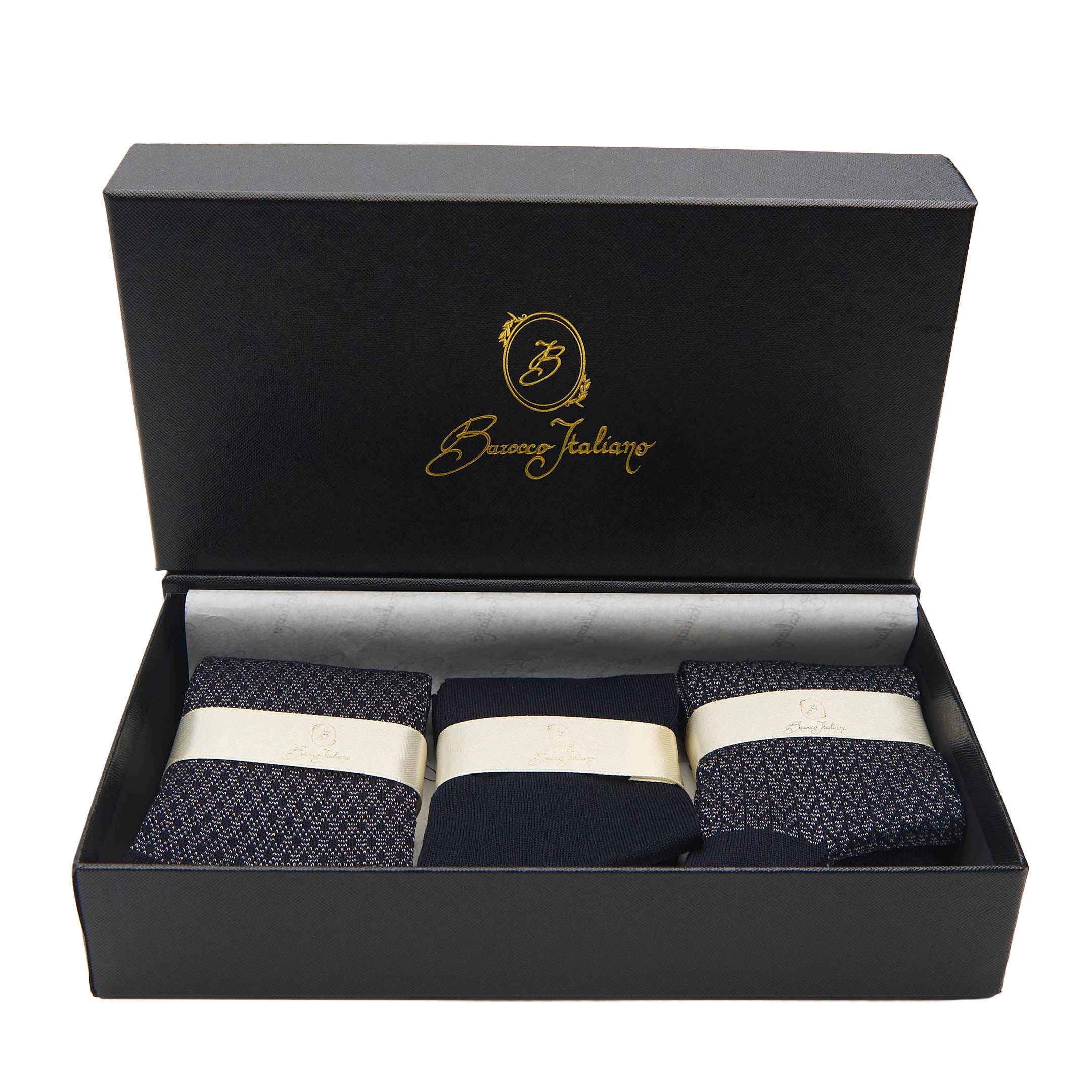 Box calza lunga cotone Filo di Scozia con polsino inglese - GRIGIO CENERE