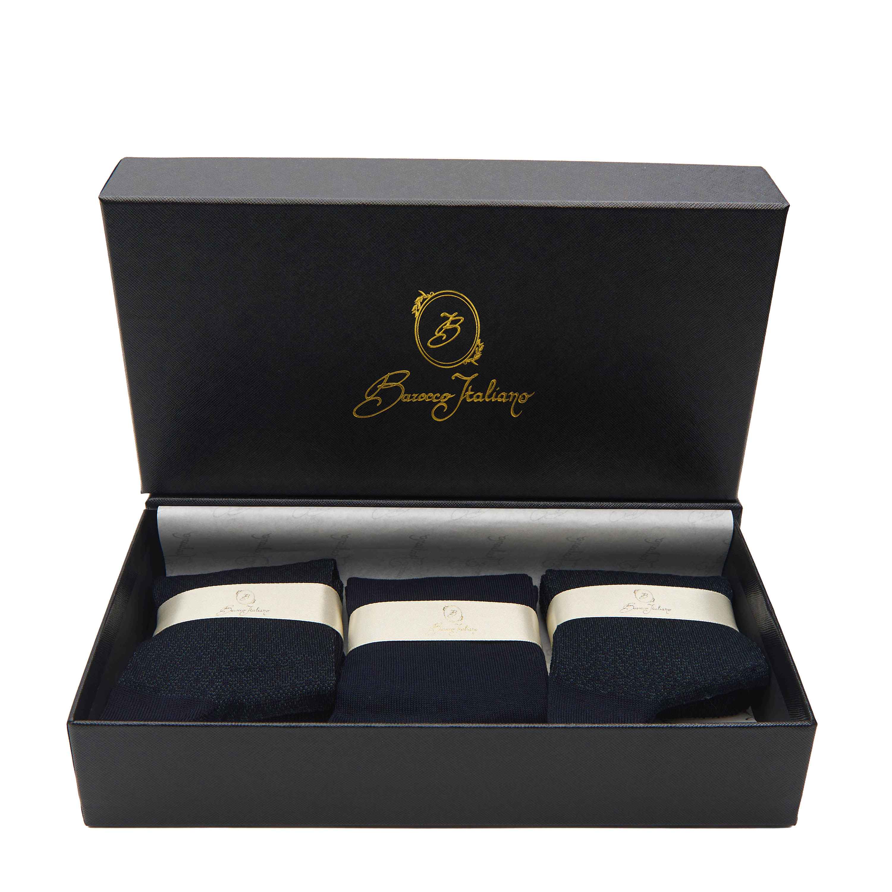 Box calza lunga cotone Filo di Scozia con polsino inglese - VERDE SCURO LARICE