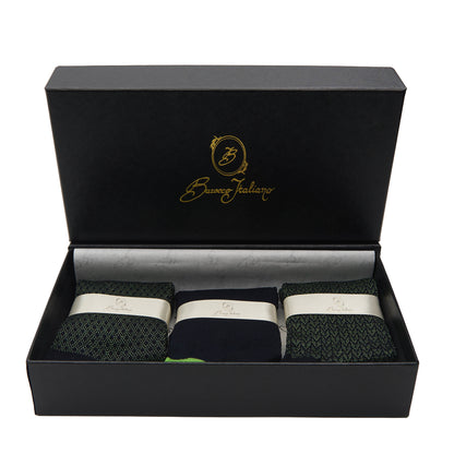 Box calza lunga cotone Filo di Scozia con polsino inglese - VERDE PRATO