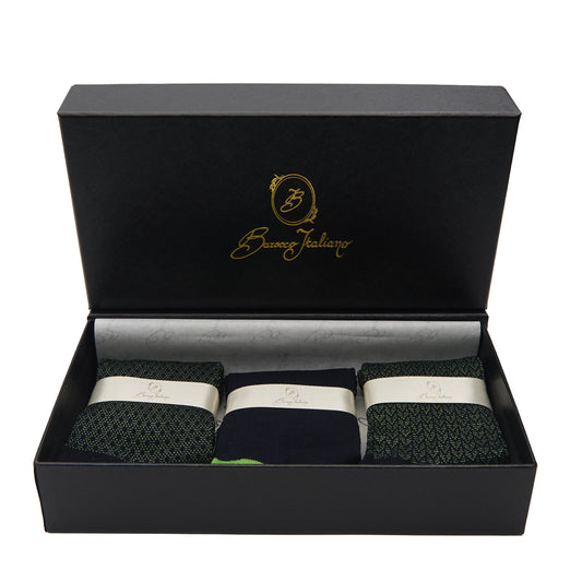 Box calza lunga cotone Filo di Scozia con polsino inglese - VERDE PRATO