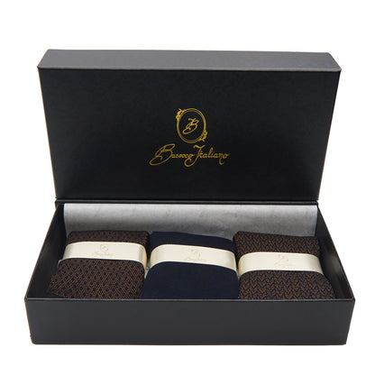 Box calza lunga cotone Filo di Scozia con polsino inglese - MARRONE ROVERE