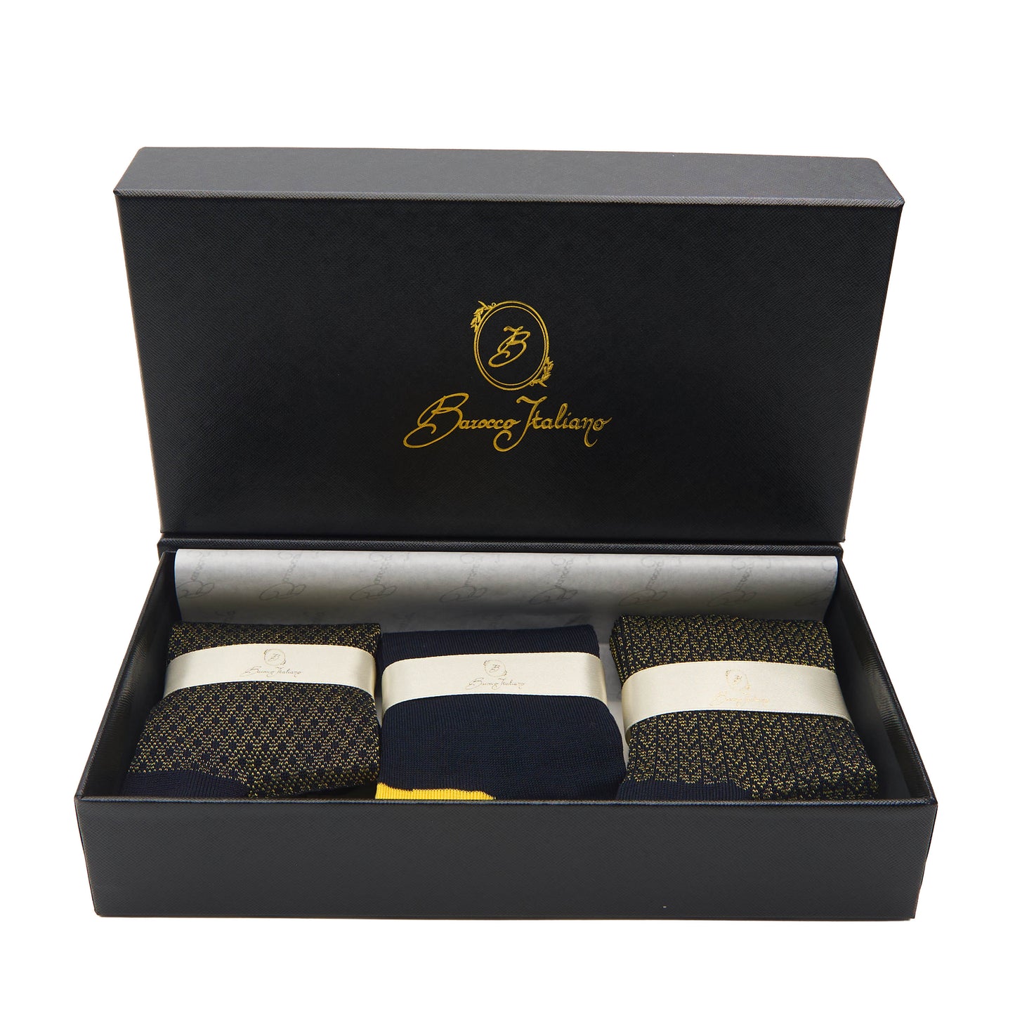 Box calza lunga cotone Filo di Scozia con polsino inglese - GIALLO SOLE