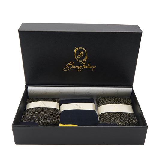 Box calza lunga cotone Filo di Scozia con polsino inglese - GIALLO SOLE